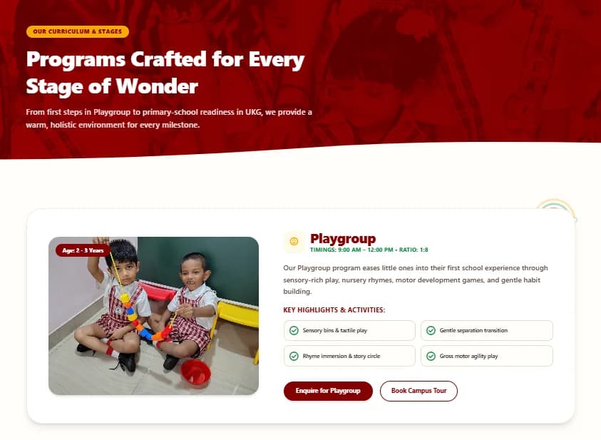 Fateh Excellence programs by stage