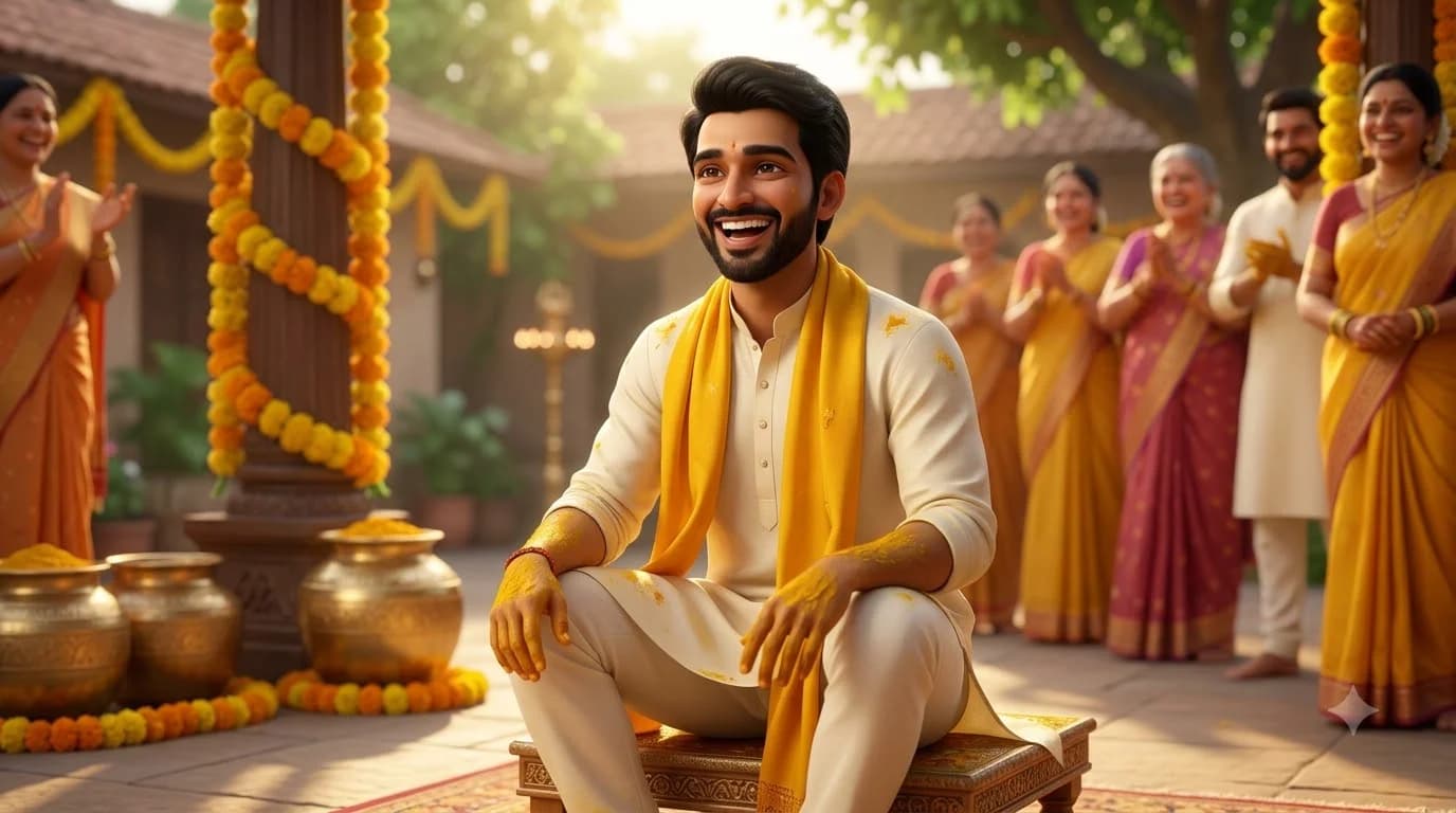 Haldi (हळद) ceremony