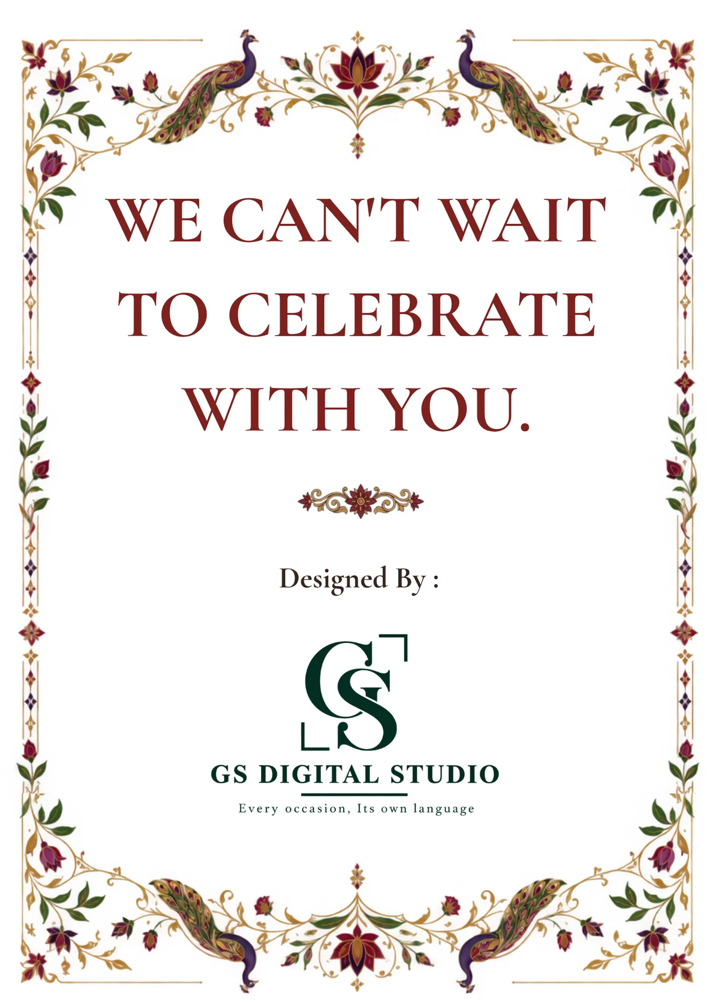 Marathi Wedding Itinerary — Panel 06 Celebration Closing