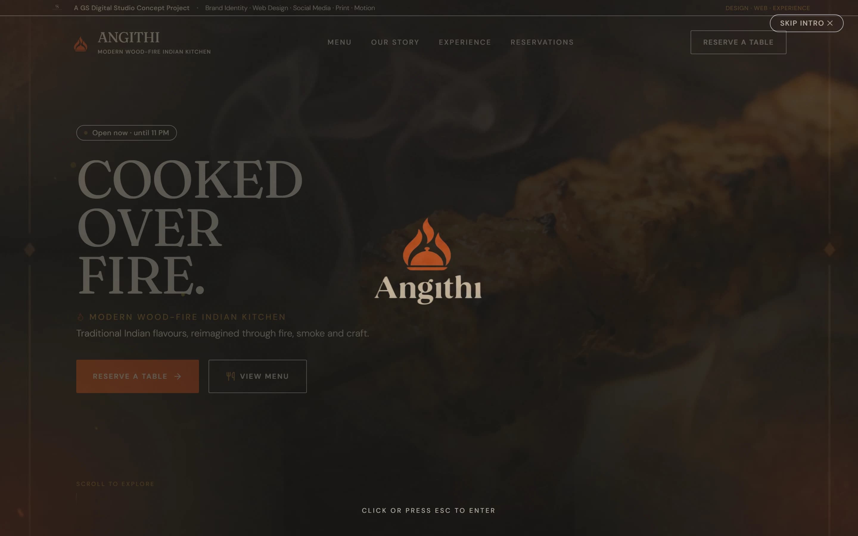 ANGITHI website desktop view