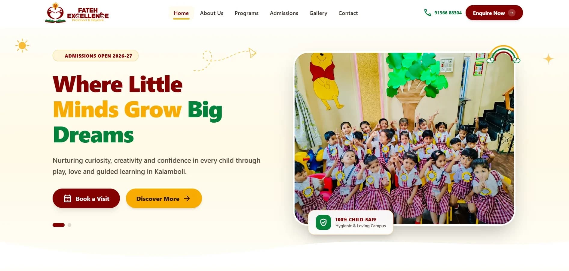 FATEH EXCELLENCE website desktop view