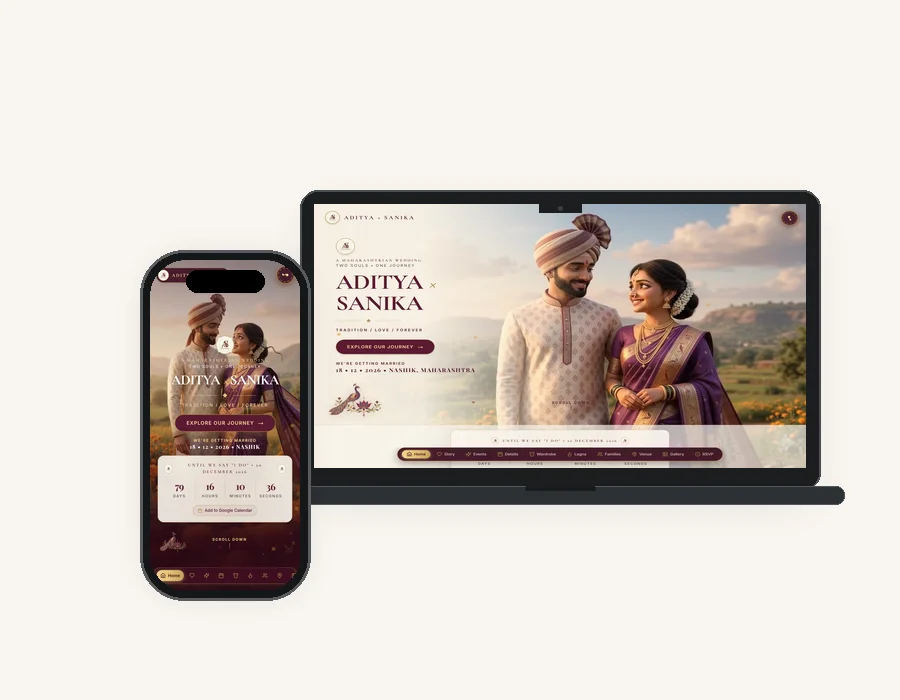 Complete digital wedding suite