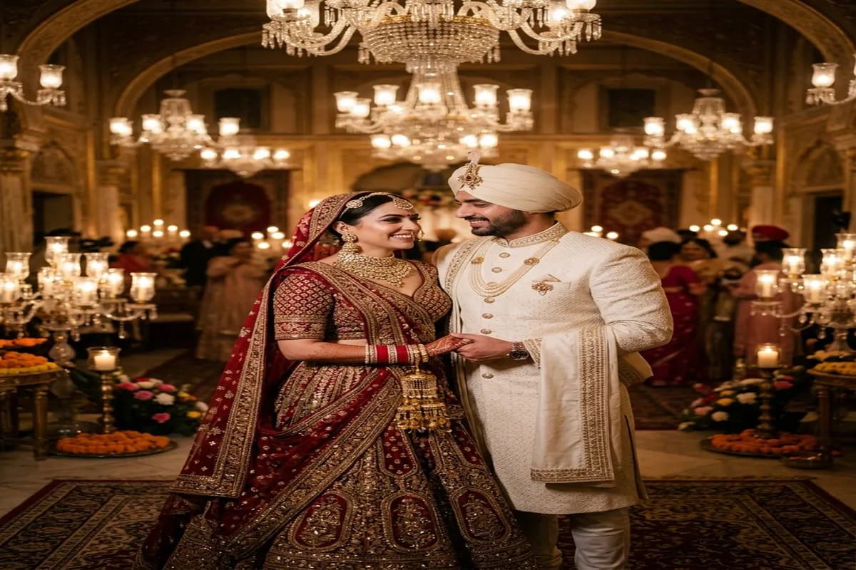 Marathi wedding modern style